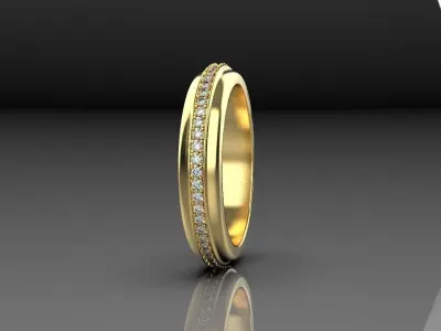 women wedding rings Free 3D print model