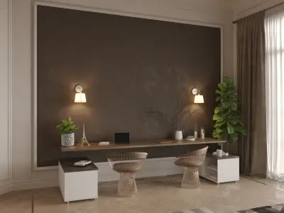 Teenage Bedroom for girls 3D model