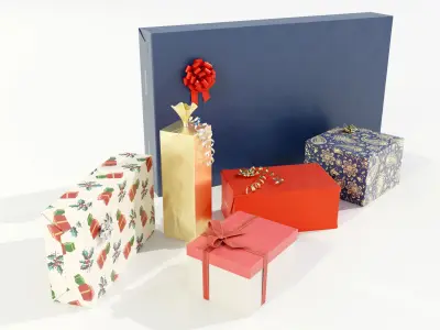 Christmas Gifts 3D model buy
