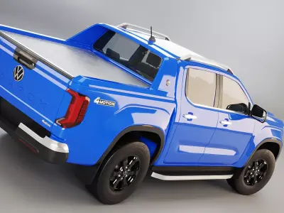 VW Amarok Adventura 2025 Low-poly 3D model