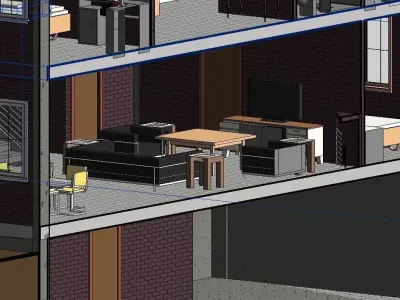 3 Storey House 3D model