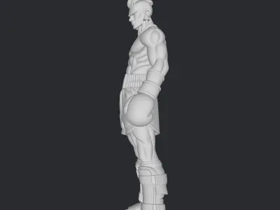 muay-thai fighter 3D print model