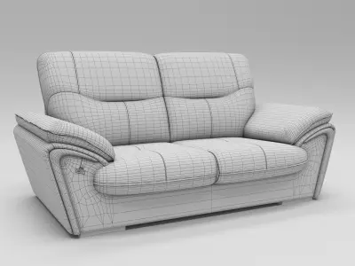 Luxury elegant sofa 3D model
