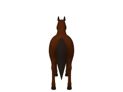 Horse Cartoon 02 3D model