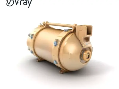 High Explosive Bomb Tactical Device model pack Low-poly 3D model