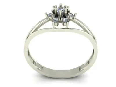 fancy ring for daimonds 3D print model