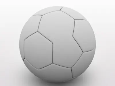 FA Cup Ball 2009 - Black 3D model