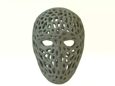 Vigil Mask voronoi 3D print model
