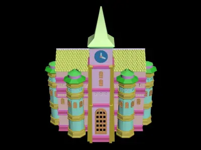 Medieval House 67 3D print model 3D model