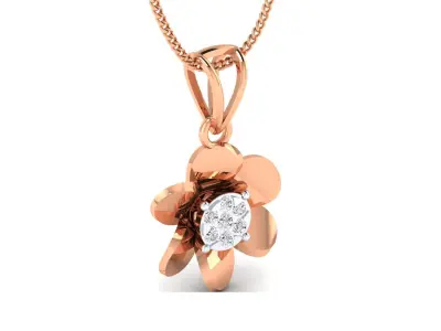 Women pendant 3D print model 9