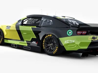 Chevrolet Camaro Nascar NextGen 2024 Template Update 3D model 3D model