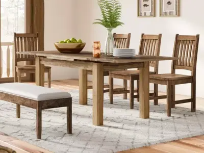 Myricks Solid Oak Dining Table 3D model