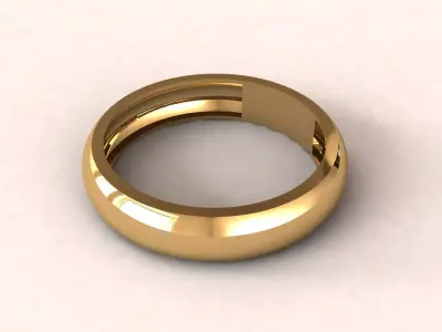Simple Women Ring 3D print model Free 3D print model