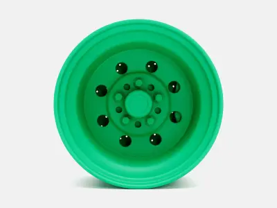 15x10 Weld Draglite Wheel and Brake 3D print model