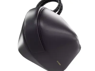 Night Shade Leather Medium Cleo HandBag Low-poly 3D model