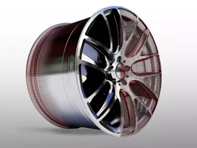 Car Wheel - Micro 111 Rims 3D model