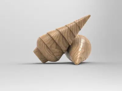 Xmas Christmas Decoration Low-poly 3D model