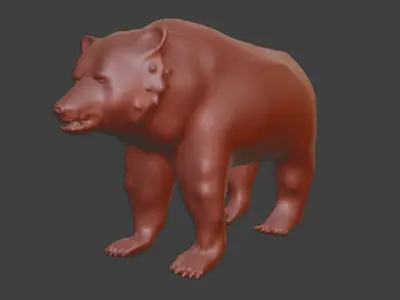 wild nature 3d lowpoly animal Low-poly 3D model