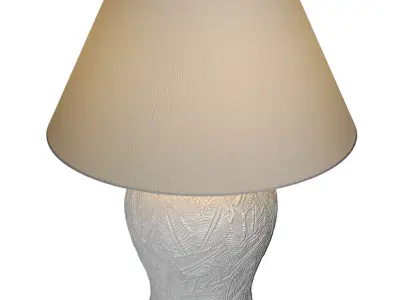 Nightstand bedside European Casa Padrino ceramic Table lamp 3D model