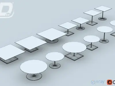 Belen Table Set 3D model