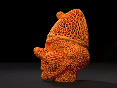 Clown lamp 3D print model