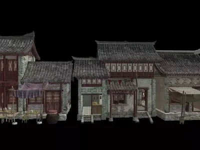 Ancient architecture Chinese ancient architecture 3D model 3D model