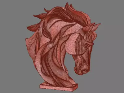 Horse stand 3D model