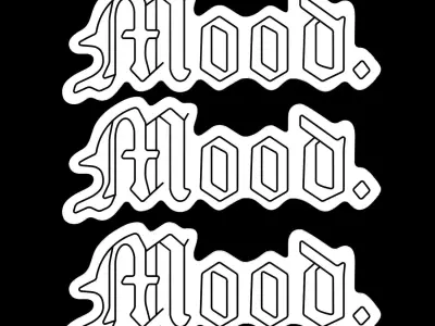 Mood Neon Sign 3D model