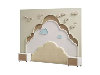 Kids wall panell 10 3D model