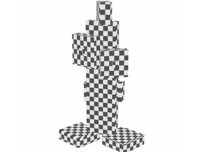 Abstract sculpture AS-004 3D model