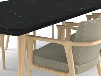 Dining Table 3D model get