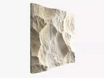 354-RockPanel piece of rock on wall 3D model