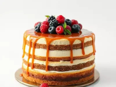 Caramel Berry Cake model pack Low-poly 3D model