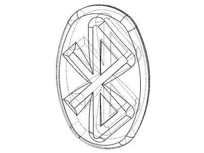 3D Art Bluetooth Logo 3D print model