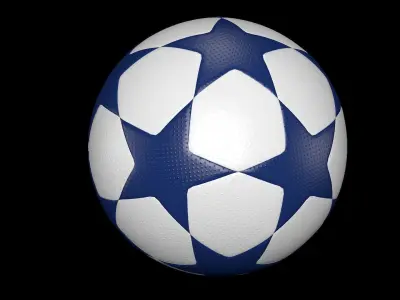 Star football ball 3D model