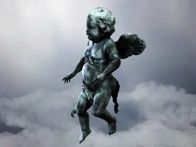 Cupid Angel  Low-poly 3D model