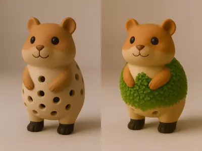 Hamster Sprouter Seed Chia Radish Lentil Germinator toy 3D print model