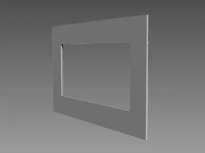 Mirror Frame Large Flower 3D model