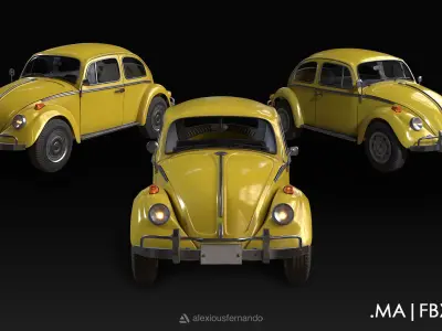Beetle Car - 3D Model 3D model
