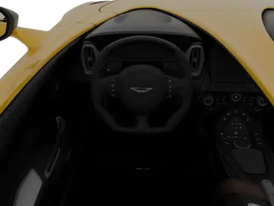 Aston Martin V12 Speedster 2021 Low-poly 3D model