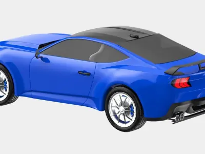 Generic Sport Car Blue 3D model