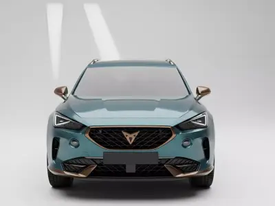 Copper Accented Crossover SUV Low-poly 3D model