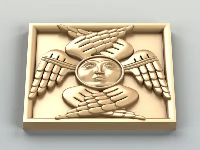 Square rosette 023 3D model
