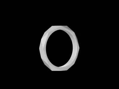 BOUCHERON - FACETED RING  3D print model