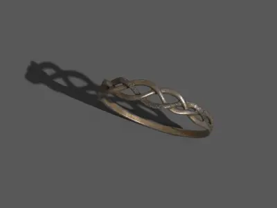 High-Quality 3D Ring Model Low-poly 3D model 7