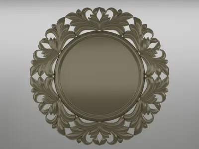 Carved decor for clock vs For any type of frame 3D model