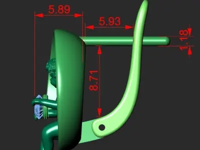 EARRINGS IN THE FORM OF ANGELS Printable Model 3D print model