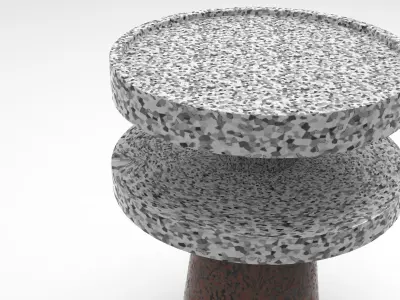 Rosa Side Table  Low-poly 3D model