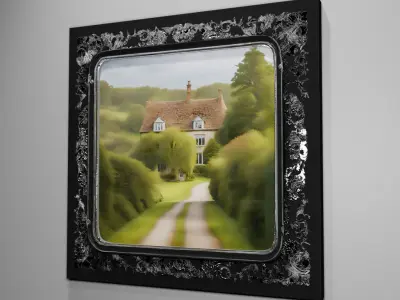 Victorian style picture frame 3D model