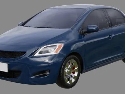 Generic Car 1A Low-poly 3D model